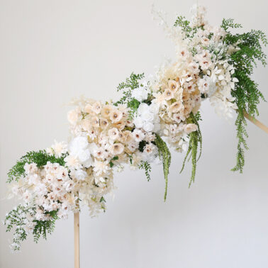 仿真香槟花艺壁挂花排KT板挂饰拱门婚礼活动舞台背景假花道具