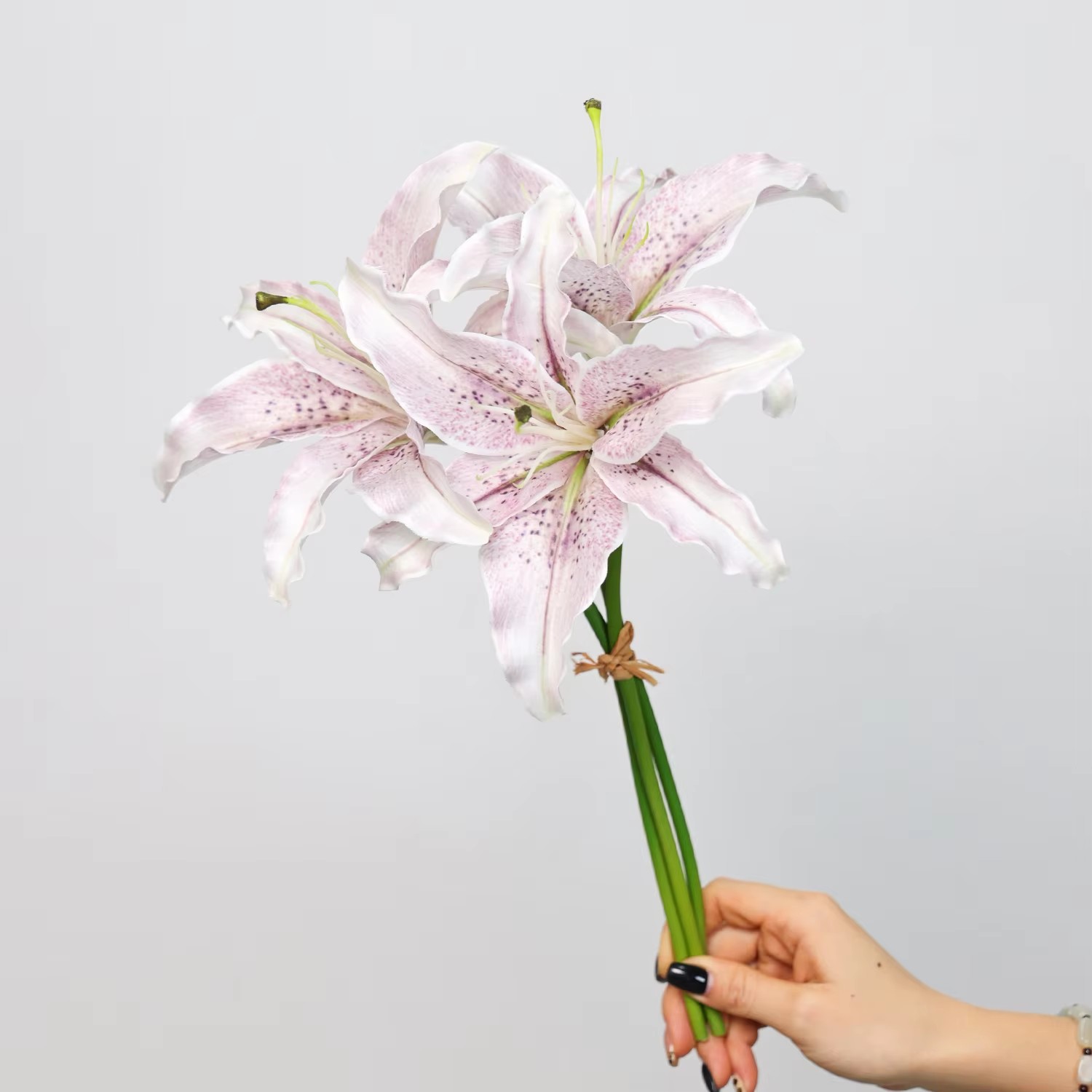 40cm Lilys Dining-table Decoration Artificial Flowers Real Touch Lily Artificial Flowers Fake Flowers Lily - Image 2