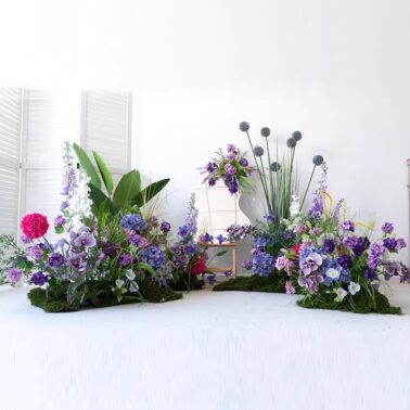 Monet floral art pastoral style artificial flowers