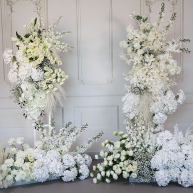 跨境婚礼花艺套装仿真花成品花艺求婚定婚摄影背景橱窗装饰