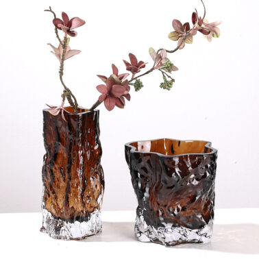 Water Ripple Glacier Glass Vase