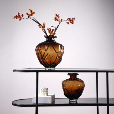 Wave 3D Striped Vase