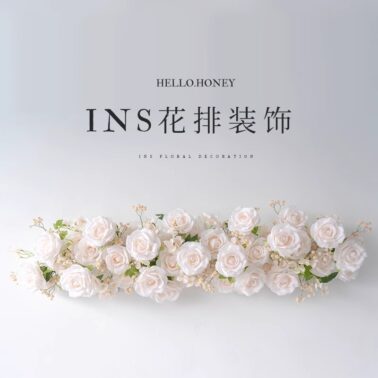 壁挂装饰仿真玫瑰花排 浪漫甜美婚礼布置店面墙面遮挡成品花