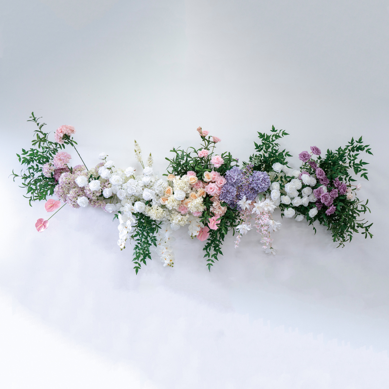 婚礼装饰壁挂花艺 KT板壁挂仿真绢花假花成品花艺婚庆活动仪式花