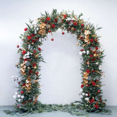 Christmas Simulation Floral Arch Set