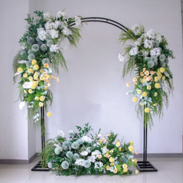 婚礼装饰森系拱门花艺套装 摄影背景橱窗活动仪式布置仿真假花