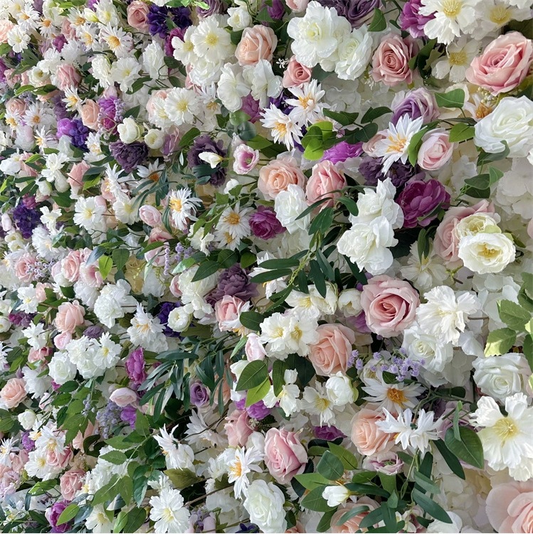 玫瑰植物花墙花婚庆酒店门头背景墙装饰花墙摄影仿真花艺 - Image 2