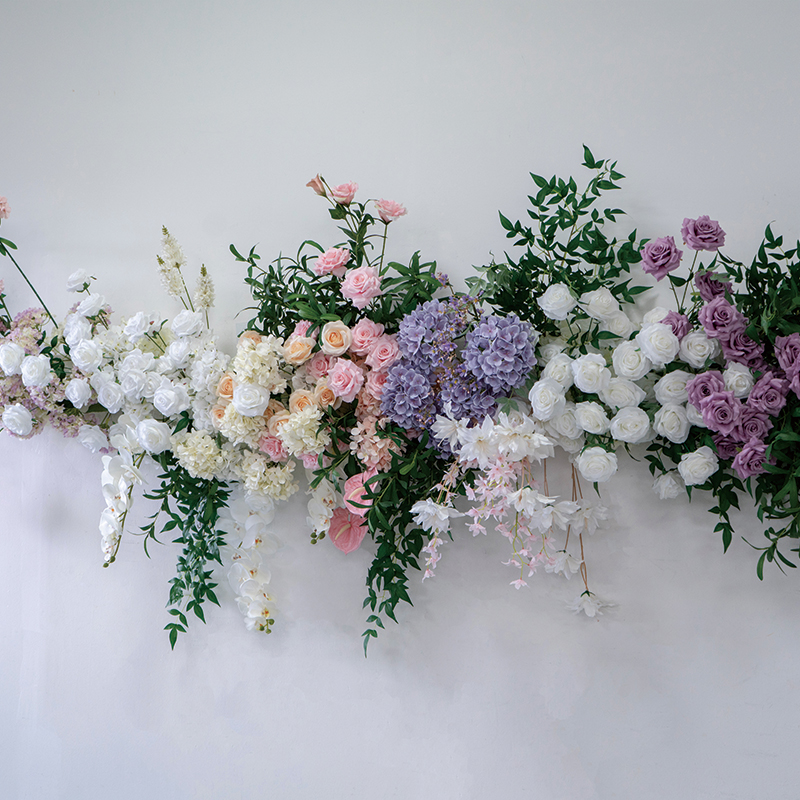 婚礼装饰壁挂花艺 KT板壁挂仿真绢花假花成品花艺婚庆活动仪式花 - Image 2