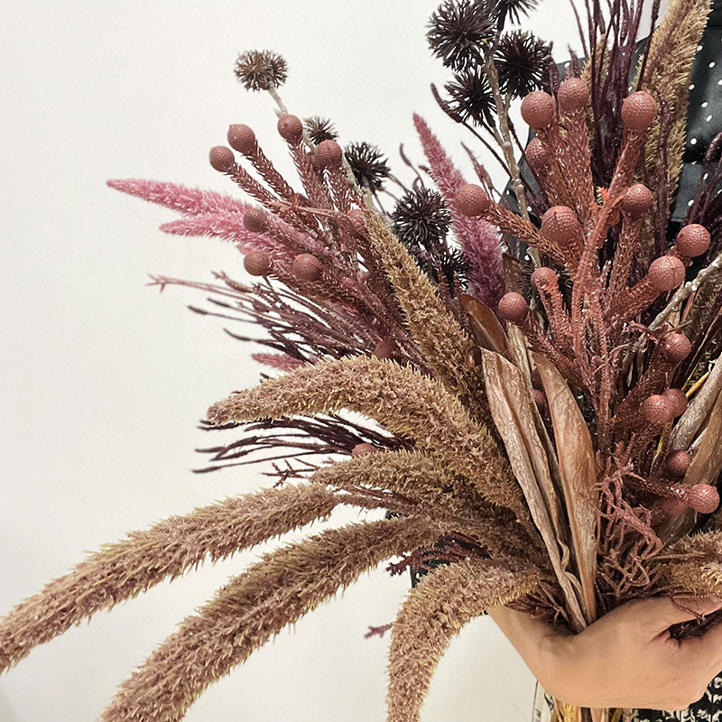 Dried Reed Flowers Foxtail Grass Flowers Pampas Grass Bouquet - Image 2