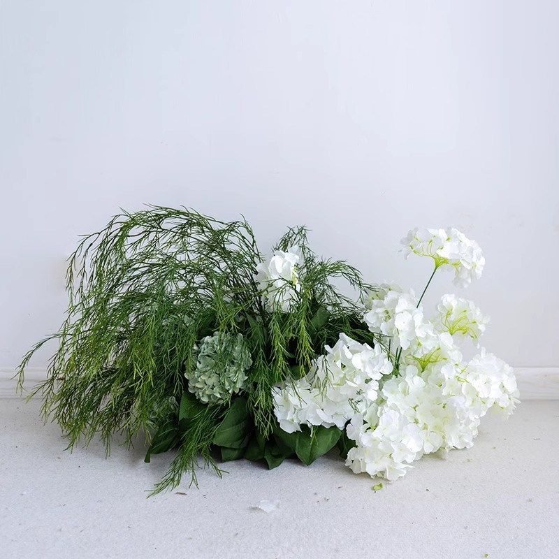 婚礼背景装饰花艺拱门 莫奈风格森系田园背景布置活动仪式仿真花 - Image 3