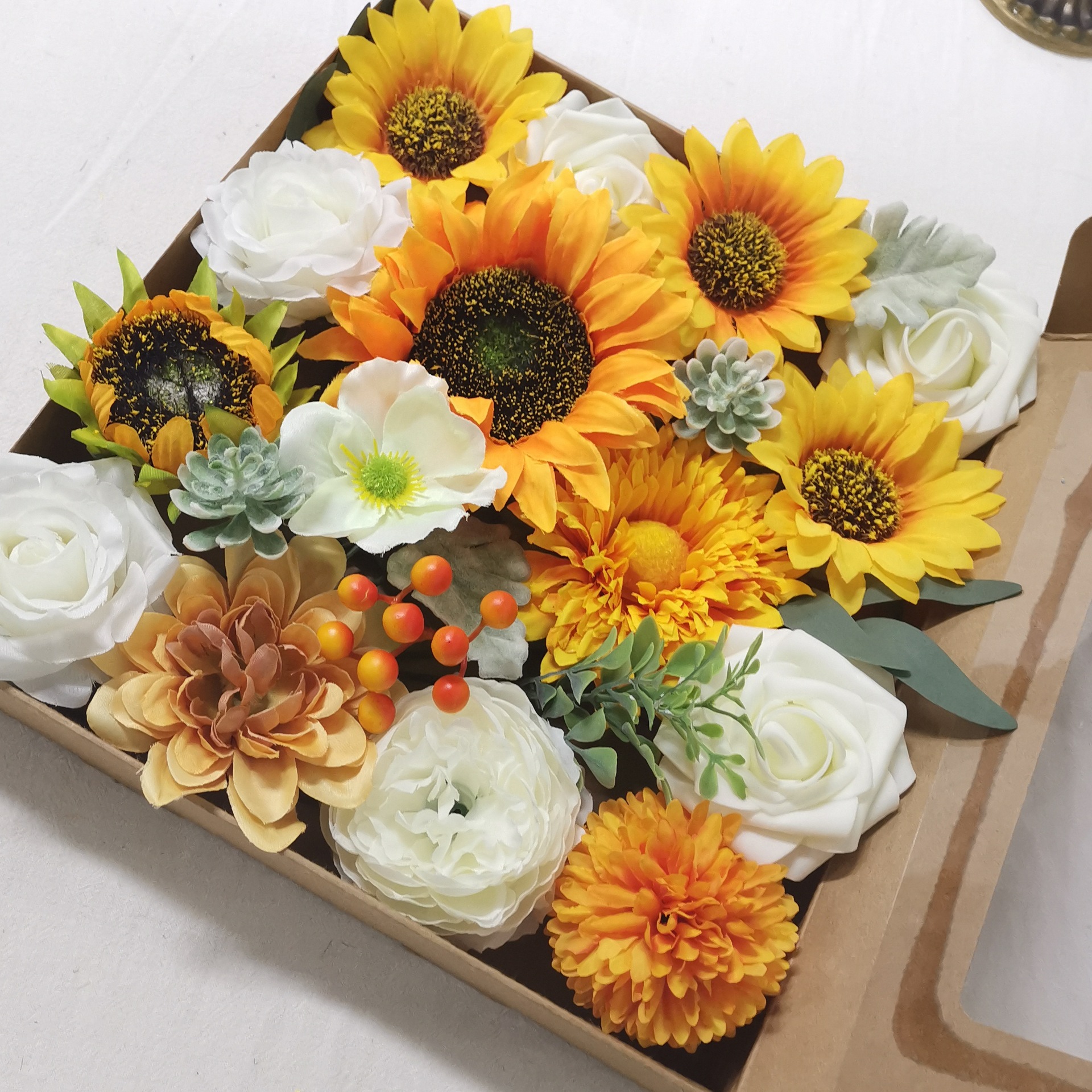 DIY Hand Bouquet Sunflower Simulation Flower Gift Box - Image 3