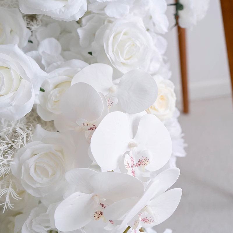 白色婚礼装饰花艺长条拖尾花 仿真花假花桌面布置活动仪式瀑布花 - Image 4