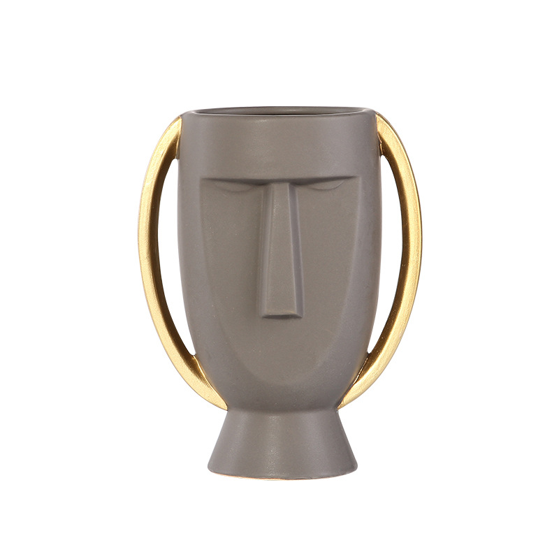 Human-faced ceramic vase - Image 5
