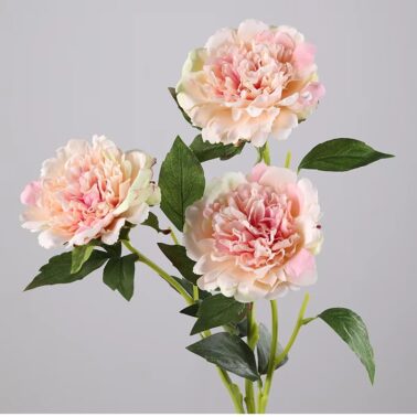 Real Touch Peony Artificial Latex Flower Single Peony for Mother's Day Photography Props Wedding Decoration