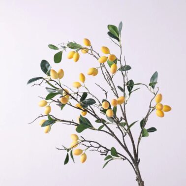 Olive Branch Artificial Green Plants Wholesale Realistic Artificial Fruit Artificial Indoor Plants