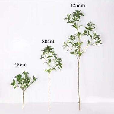 45/80/125cm Artificial Green Plant Pierisjaponica Decor Indoor Outdoor Artificial Horse Drunk Wood Plant Decoration