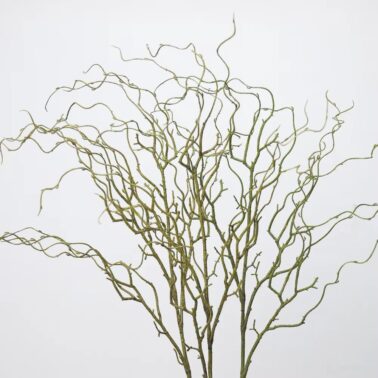 Hot Selling Long Stem Twig Tree Branch Artificial Plastic Green Brown Wood Dry Branches for Christmas Wedding Home Decoration