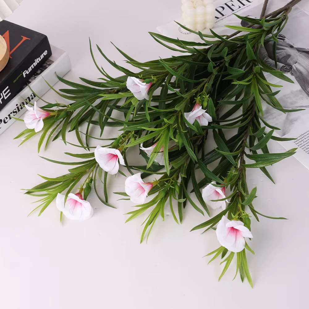 Landscape Home Big Branch Artificial Plants and Flowers Artificial Plants & Greenery Real Touch Leaves Faux Oleander Plant