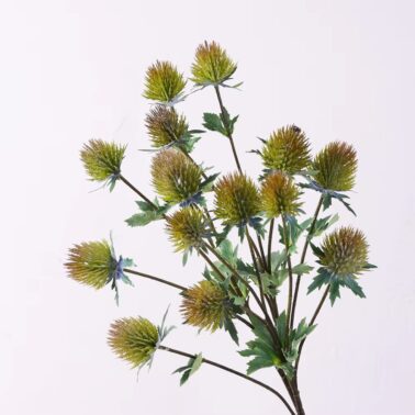70CM Artificial Eryngo Plant Plastic Faux Greenery Art Decoration