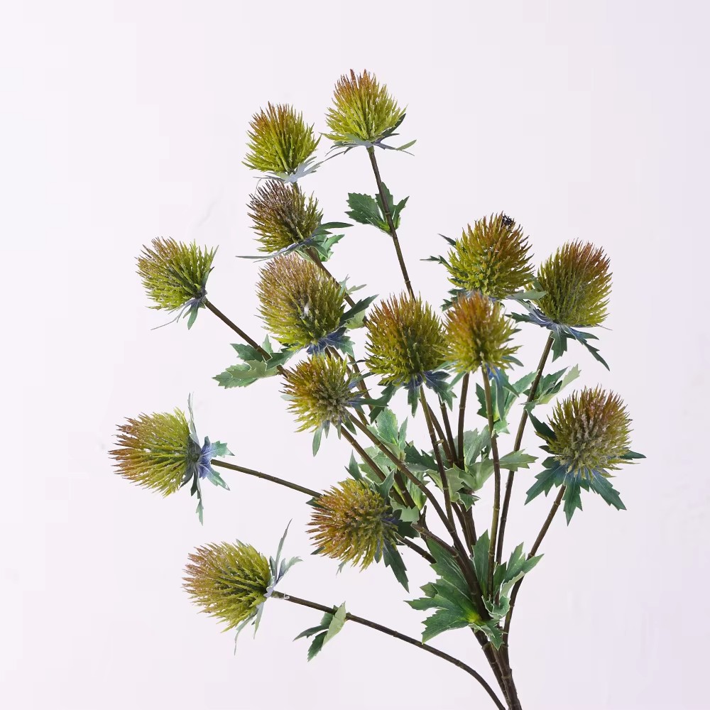 70CM Artificial Eryngo Plant Plastic Faux Greenery Art Decoration