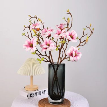 Kapok magnolia Flower Artificial New Chinese Style Decoration for Home Office Wedding Decor Magnolia Flower
