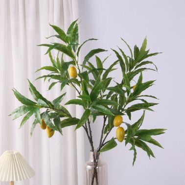Artificial Foam Fruit Fake mango Trees Green Plants Carrying Fruits Indoor Home Decor Plants Decoration