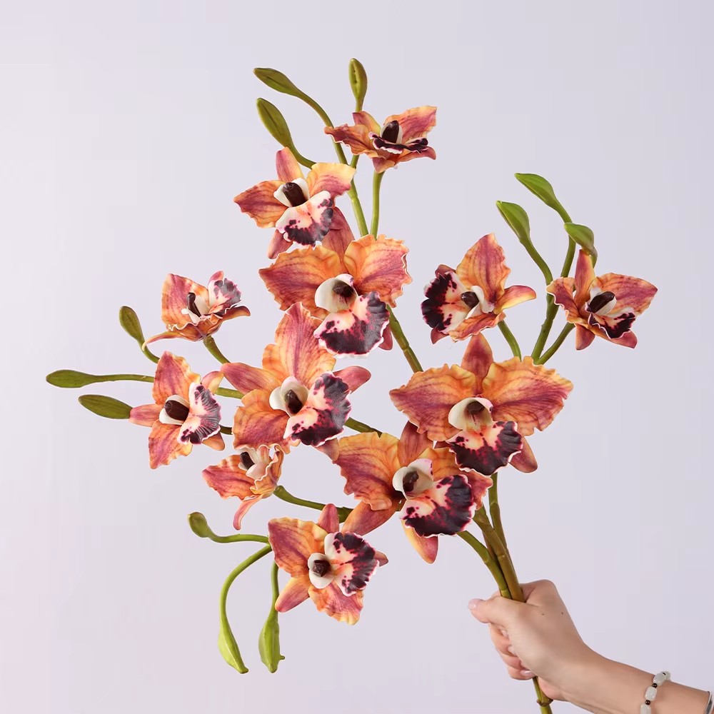 Wholesale 2025 New Artificial Flower Orchid Latex Flowers Home Wedding Decor Flowers