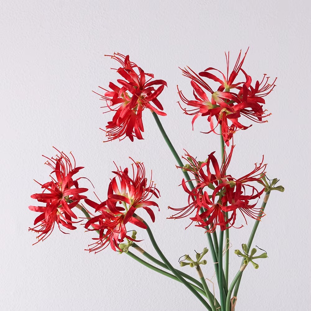 Wholesale Artificial Lycoris Radiata Flowers Faux Flowers Rainlily Wedding Home Decor High Quality Silk Flowers