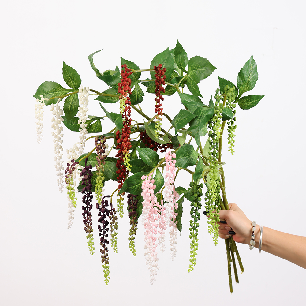 Hot Sale Artificial Greenery Plastic Fruit Berries Berry Branch Hanging Plant for New Year Christmas Home Wedding Decorations - Image 2