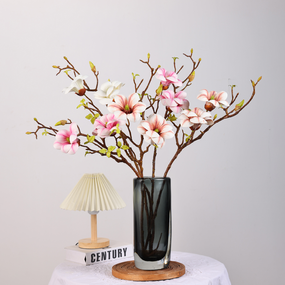 Kapok magnolia Flower Artificial New Chinese Style Decoration for Home Office Wedding Decor Magnolia Flower - Image 2