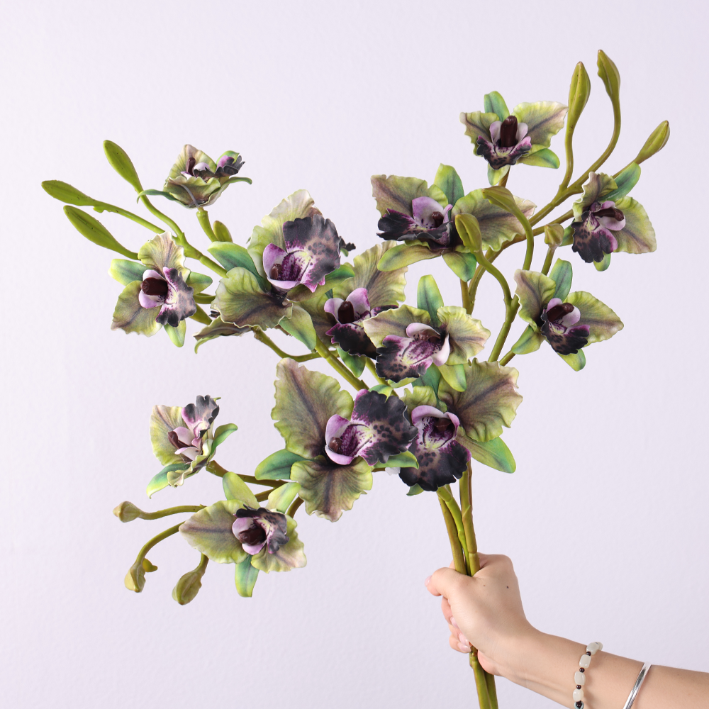 Wholesale 2025 New Artificial Flower Orchid Latex Flowers Home Wedding Decor Flowers - Image 2