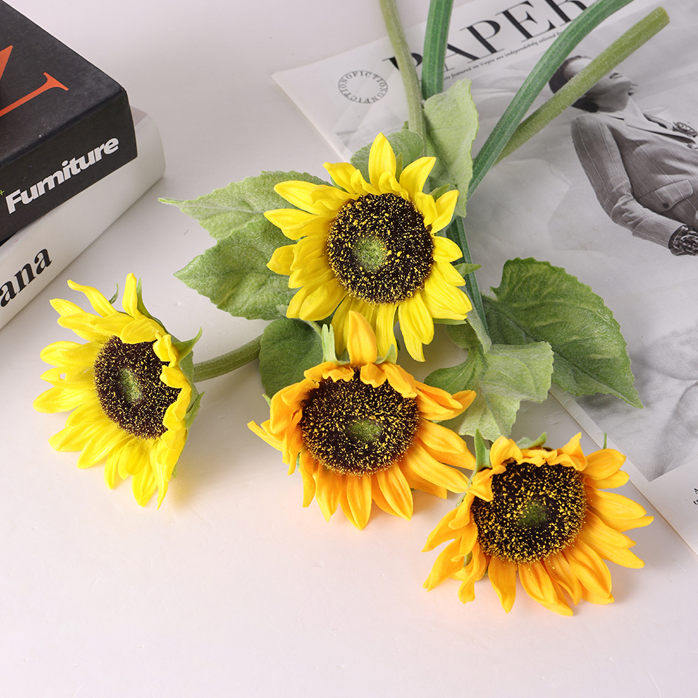 Sunflower Artificial Flowers High Quality Home Store Decorative Bouquet Decoration Flower for Wedding - Image 2