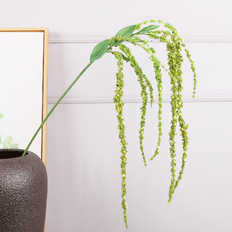 Whosale 5 Colors Artificial Amaranthus Foam Greenery Hanging Foliage 8 Branches for Wedding Flower Arrangement - Image 3