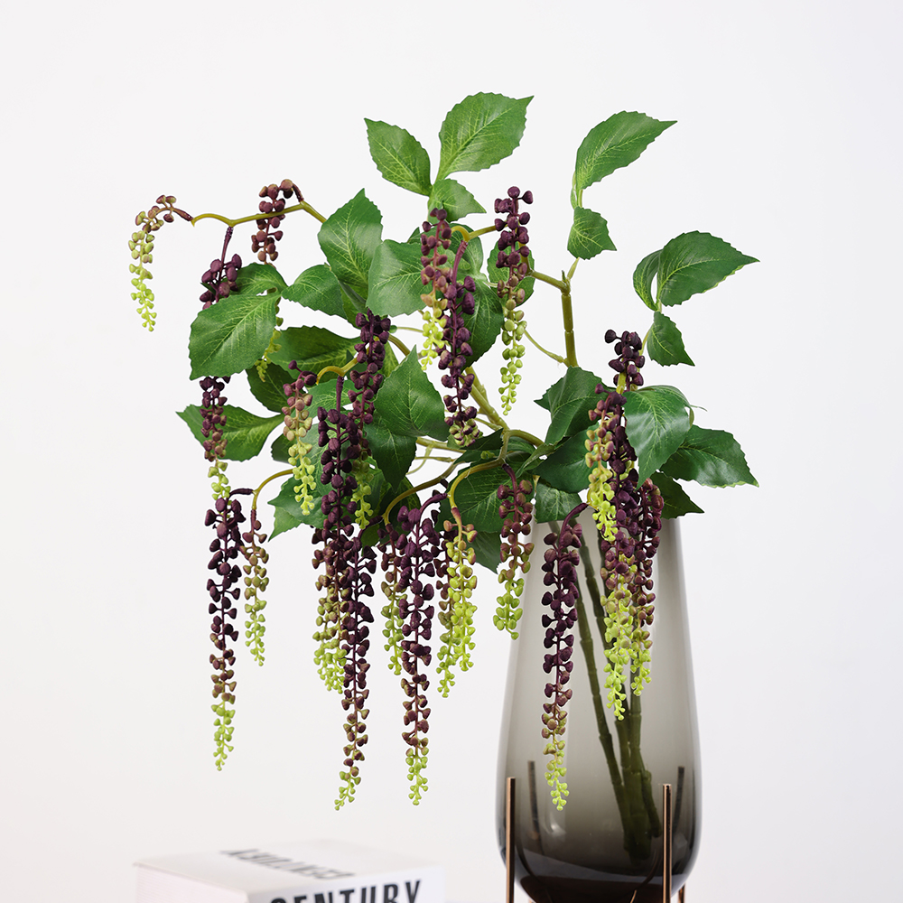 Hot Sale Artificial Greenery Plastic Fruit Berries Berry Branch Hanging Plant for New Year Christmas Home Wedding Decorations - Image 3