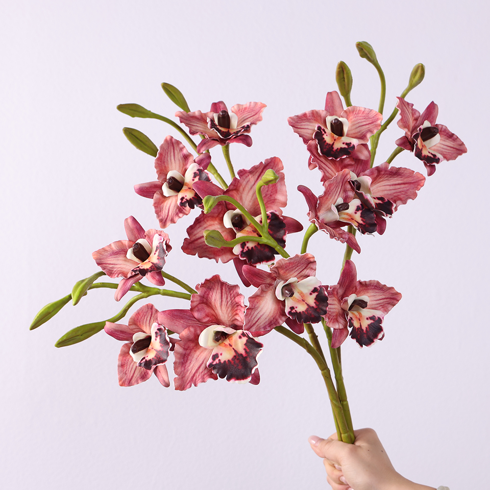 Wholesale 2025 New Artificial Flower Orchid Latex Flowers Home Wedding Decor Flowers - Image 3