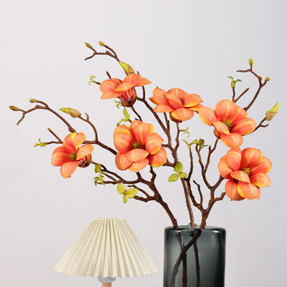Kapok magnolia Flower Artificial New Chinese Style Decoration for Home Office Wedding Decor Magnolia Flower - Image 3