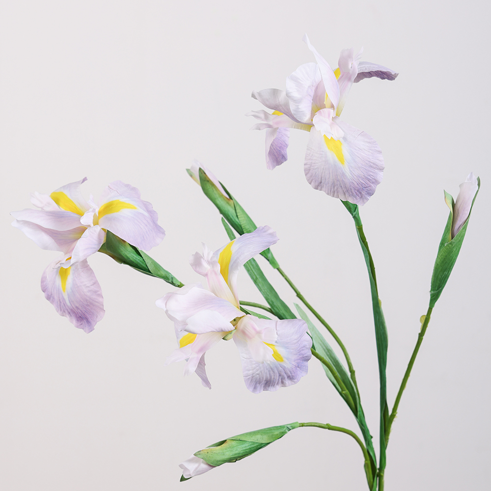 Wholesale Fantastic Color Purple Iris Artificial Flowers Real Touch PU Artificial Alice Iris Flowers for Wedding Home Decoration - Image 3