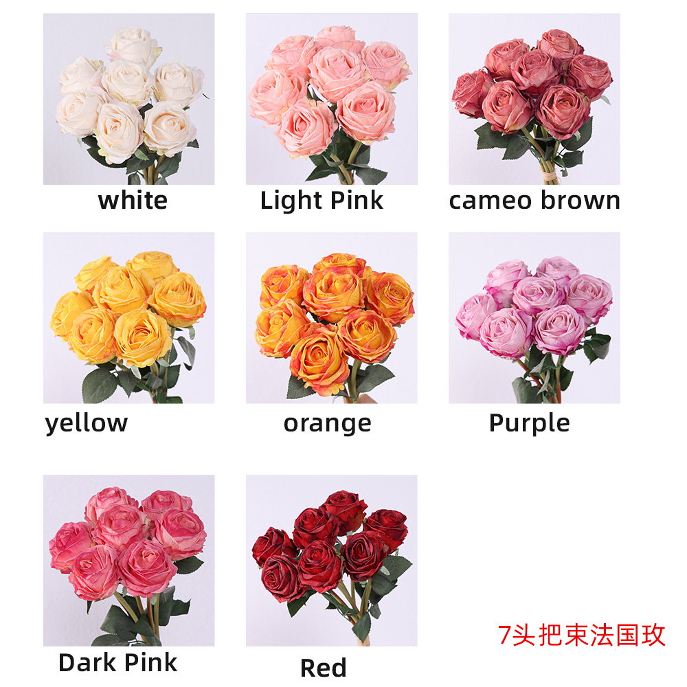 Wedding Decoration Flowers Artificial Roses Real Touch Single Branch Wholesale Silk Velvet Immortal Rose Artificial Bouquet - Image 3