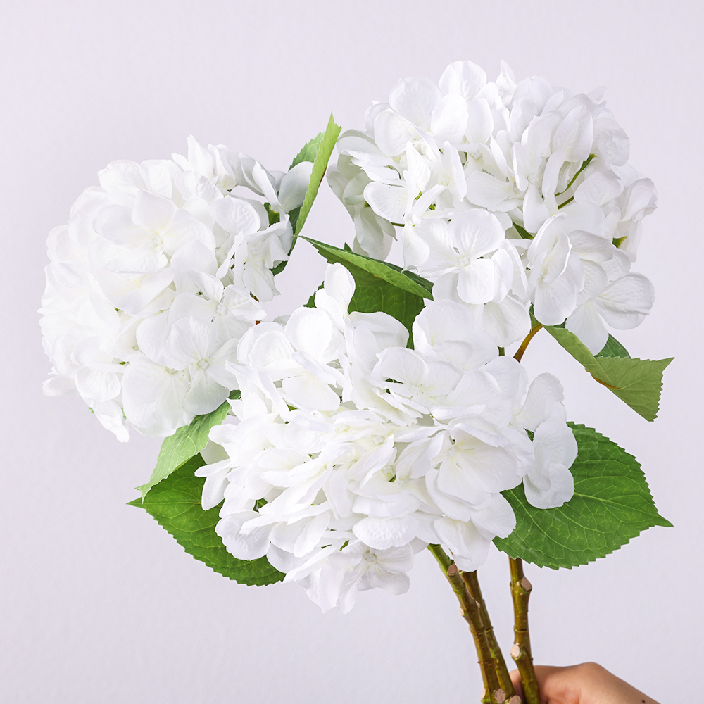 Blue White Hydrangea Artificial Flower Parlor Shop Wedding Decoration Flowers Silk Flowers Hydrangea - Image 3