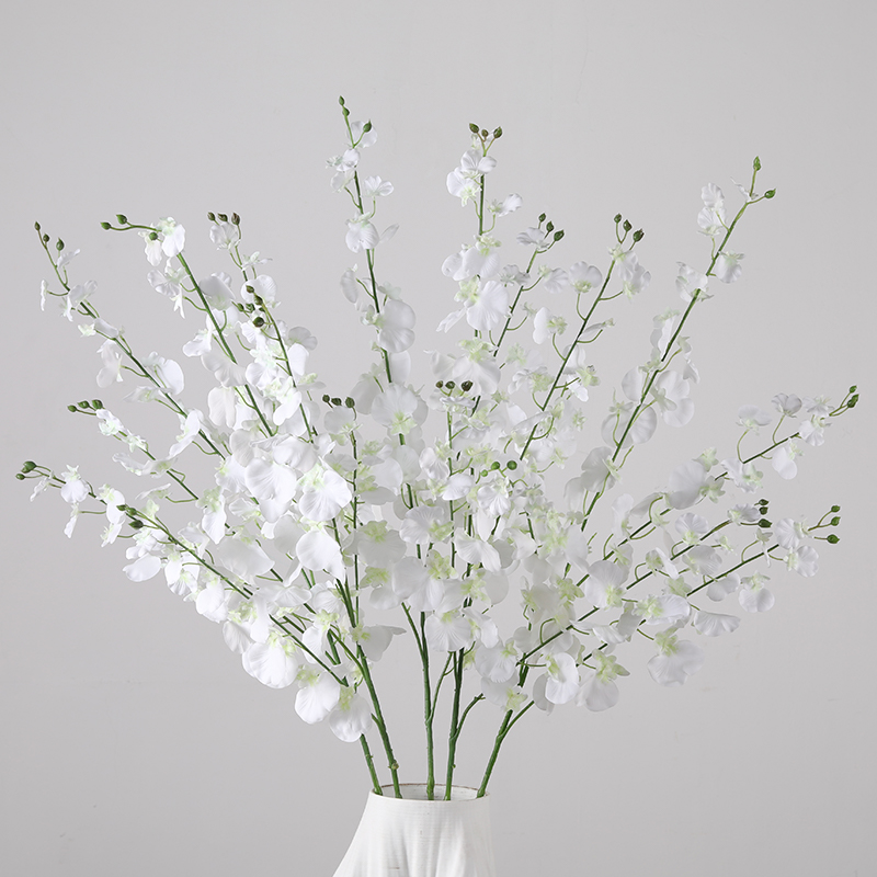 Factory Direct 120 cm Artificial 3D Real Touch Latex Dancing Orchid Oncidium Wedding Shopwindow Decoration - Image 4