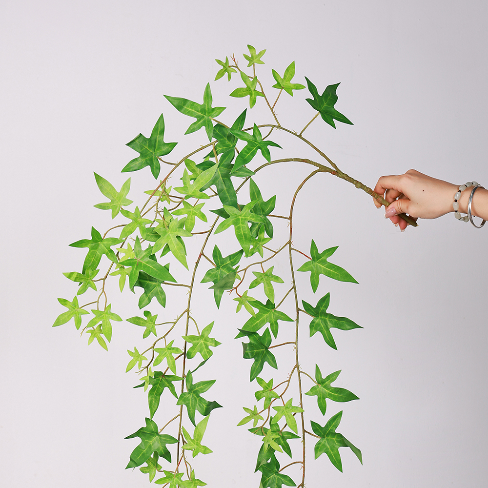 Hot Selling Artificial Wall-hung Sweet Potato Leaf Rattan Decorative Green Plant Leaf Wall-mounted Plant Wall Cane Vine - Image 4