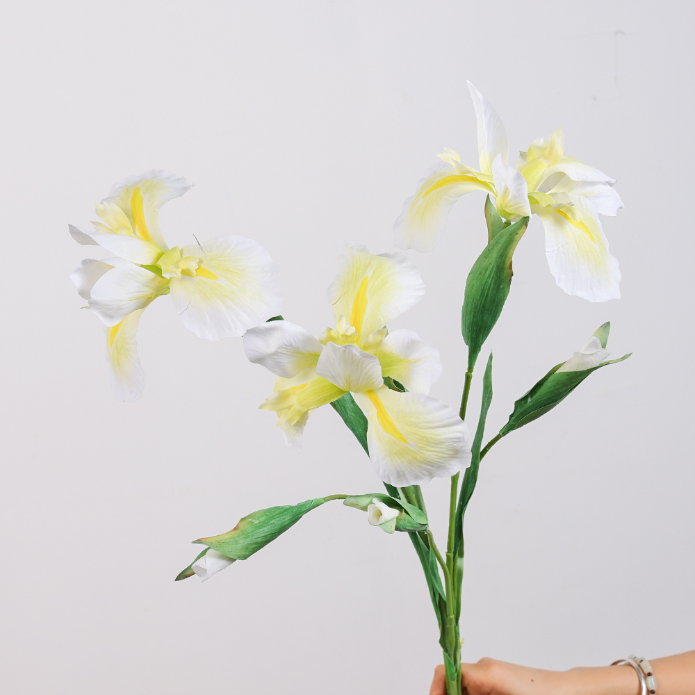 Wholesale Fantastic Color Purple Iris Artificial Flowers Real Touch PU Artificial Alice Iris Flowers for Wedding Home Decoration - Image 4