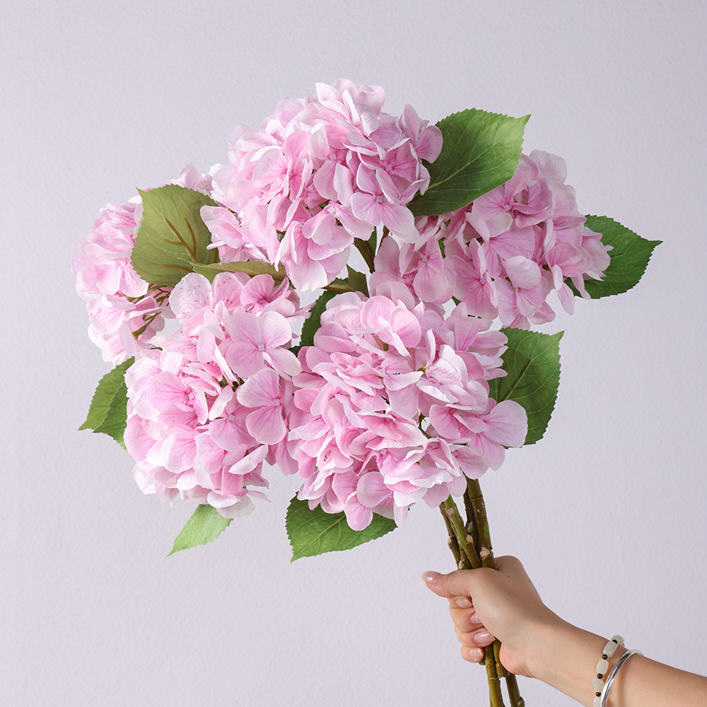 Blue White Hydrangea Artificial Flower Parlor Shop Wedding Decoration Flowers Silk Flowers Hydrangea - Image 4