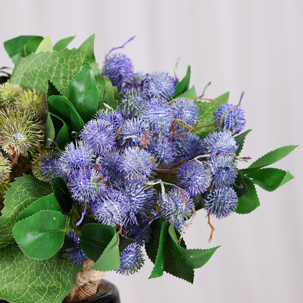 Artificial Green Plant Chestnut with Leaves Indoor Vase Decoration Castanea Mollissima Blume Fake Plant Fruit - Image 5