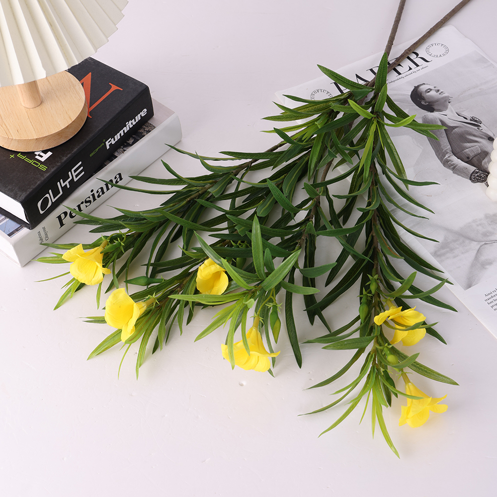 Landscape Home Big Branch Artificial Plants and Flowers Artificial Plants & Greenery Real Touch Leaves Faux Oleander Plant - Image 5