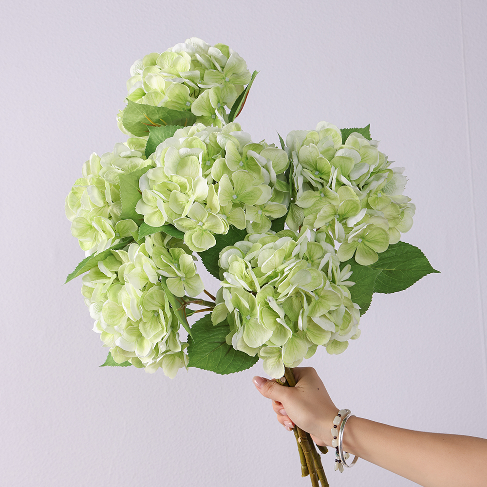 Blue White Hydrangea Artificial Flower Parlor Shop Wedding Decoration Flowers Silk Flowers Hydrangea - Image 5