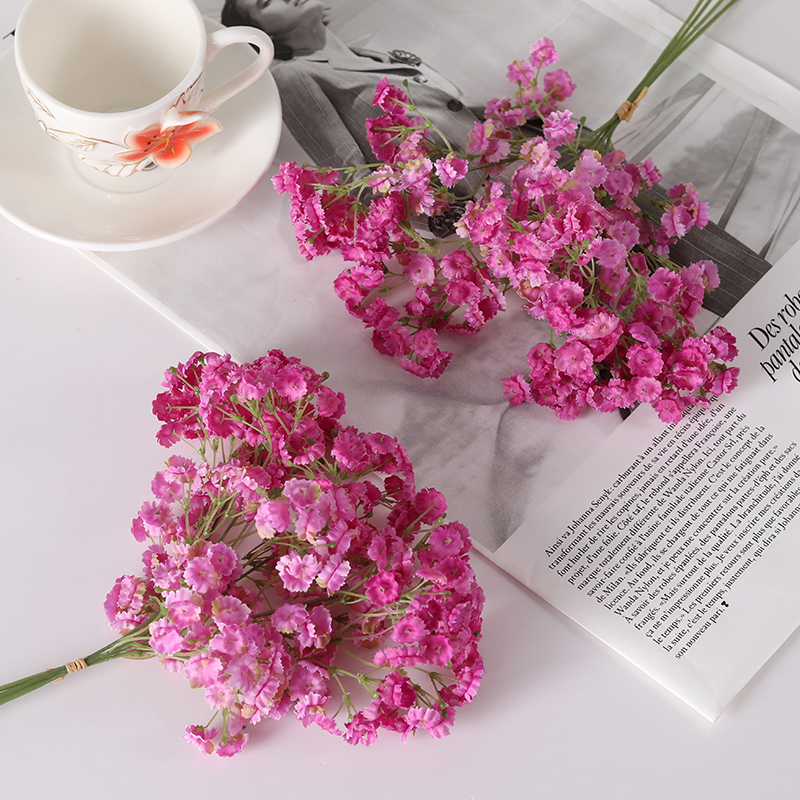 Artificial Baby Breath Flower Bouquet Home Wedding Decoration Centerpiece Flower Babysbreath - Image 6