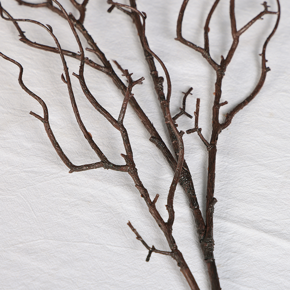Hot Selling Long Stem Twig Tree Branch Artificial Plastic Green Brown Wood Dry Branches for Christmas Wedding Home Decoration - Image 6