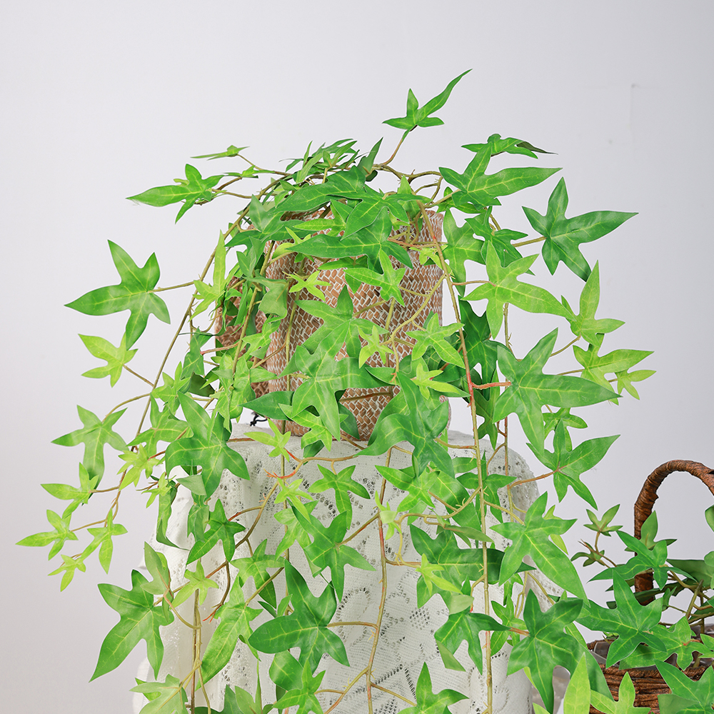 Hot Selling Artificial Wall-hung Sweet Potato Leaf Rattan Decorative Green Plant Leaf Wall-mounted Plant Wall Cane Vine - Image 6