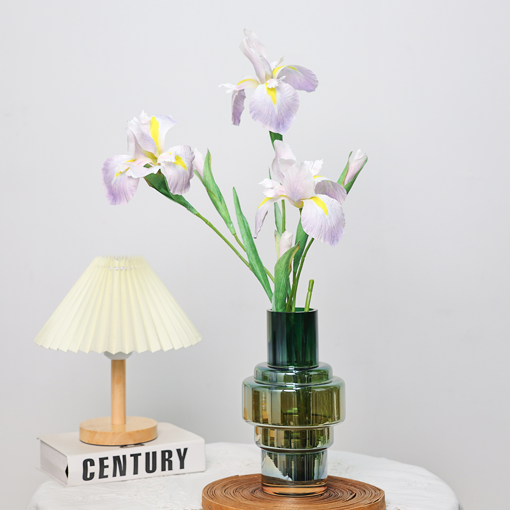 Wholesale Fantastic Color Purple Iris Artificial Flowers Real Touch PU Artificial Alice Iris Flowers for Wedding Home Decoration - Image 6